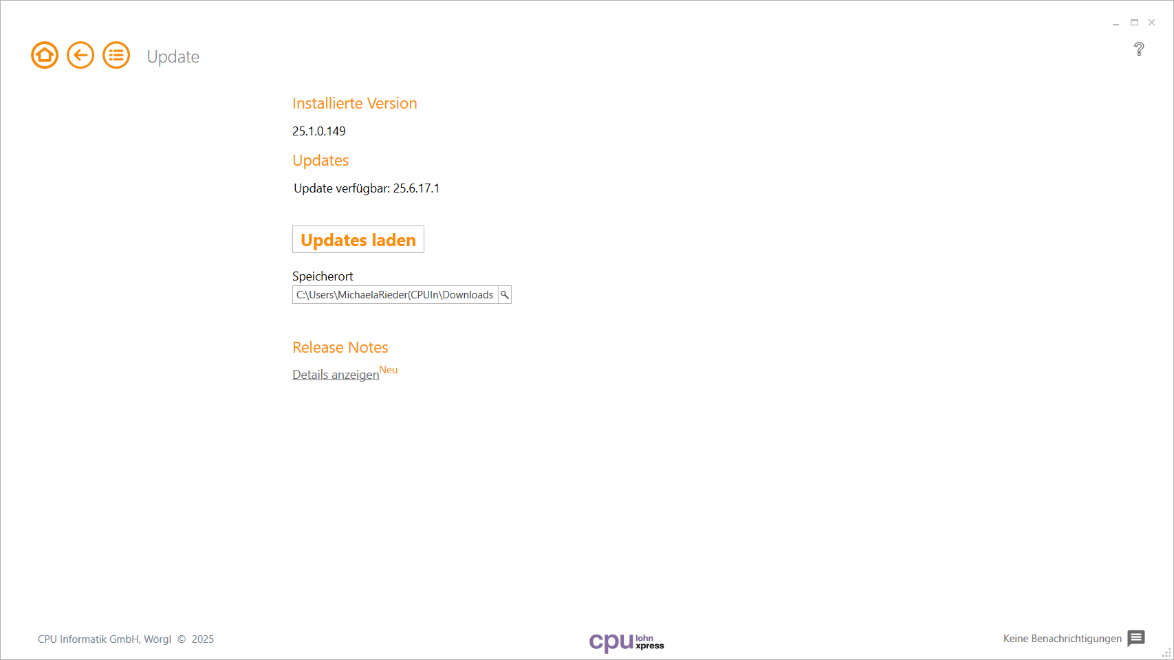 Modul Update cpu-informatik.at